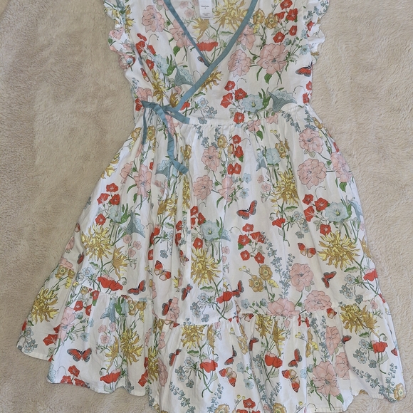Tea Collection Floral Ruffle Dress - Multicolor - Picture 4 of 5